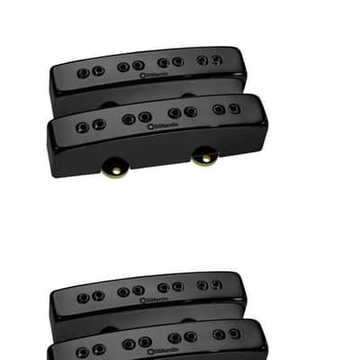 DiMarzio Relentless J Bass Pickup Set - Gloss Black Metal-NEW image 3