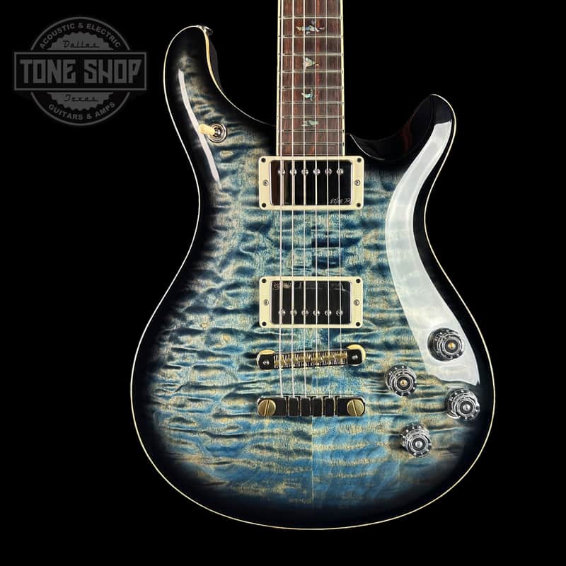 Mint PRS Wood Library McCarty 594 10-top Quilt Faded Whale Blue Smokeburst w/case image 1