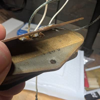 Fender Telecaster Bridge Pickup With Bottom Plate 1969 Gray Bottom image 2