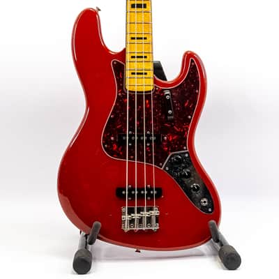 1970s Greco Jazz Bass MIJ Fiesta Red Matching Headstock Block Inlays w/ Gigbag image 1