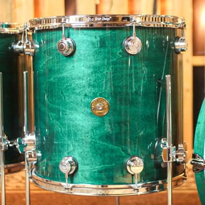 DW Collector's Jazz Maple Gum Turquoise Green Drum Set - 24,13,16,18 - SO#1065155 image 5