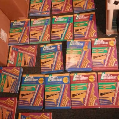 Accent on Achievement Band Method Lot of 80 Books Various Instruments and Levels new old stock image 3
