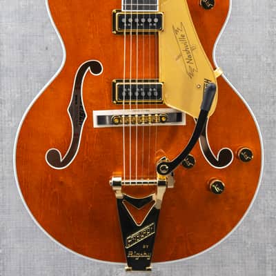 Gretsch  G6120TG-DS Players Edition Nashville Hollow Body DS with String-Thru Bigsby Roundup Orange image 1