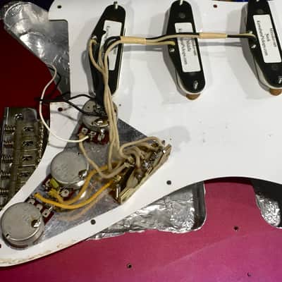 LEFTY! Vintage Fender Stratocaster 1987 Purple Haze Sunburst Metallic Rare Strat Guitar Relic Kuwabara 7.2 lb HSC image 17