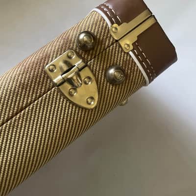 2004 G&G Fender USA Deluxe Stratocaster Telecaster 50th Anniversary Hardshell Guitar Case Orange Interior image 6
