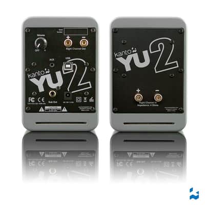 Kanto YU2MG Powered Desktop Speakers 3" Composite Driver with 3/4" Silk Dome Tweeter ‰ÛÒ Matte Grey image 2
