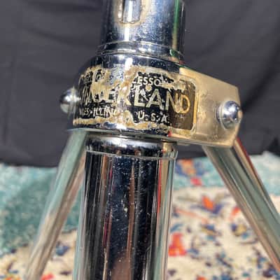 Slingerland - No. 838 Rocket Drum Throne 1960 - Chrome/White Seat image 2