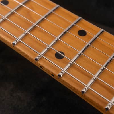 Suhr Modern T Andy Wood Signature Electric Guitar, Roasted Maple Fingerboard, War Black image 4