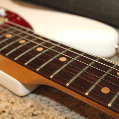 Fender Duo Sonic II 1964 Brazilian Rosewood Pre CBS Olympic White Original Fender hard case image 8