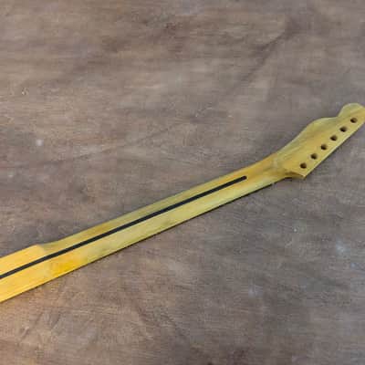 relic Vintage Fatboy Canadian Maple T guitar neck replacement Steel frets Dowel fits oem bodies image 4