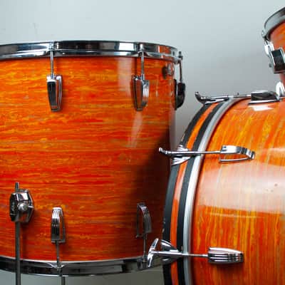 1960s Ludwig "Mod Orange" Drum Set image 4