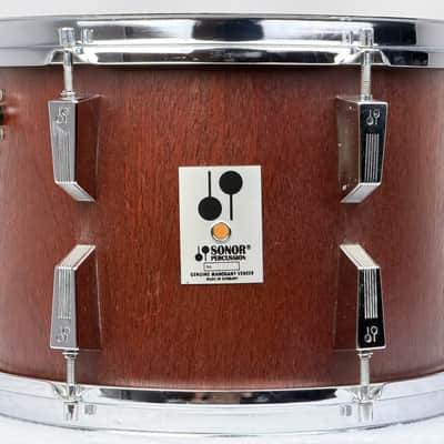Sonor 20/12/13/16" Early 80's Phonic Drum Set - Red Mahogany Veneer image 15