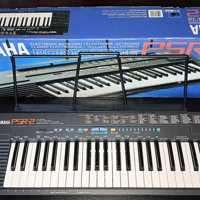 Yamaha PSR-2 Portatone Keyboard Synth IN BOX Super Clean with Power Supply Manual more retro lofi vintage image 1