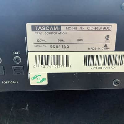 TASCAM CD-RW900 2008-present - Black image 4