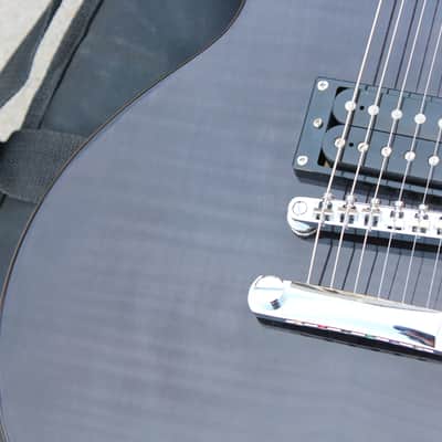 2014 Gibson Epiphone Les Paul Special II Translucent Black Flame Guitar Limited Edition Custom Shop image 5