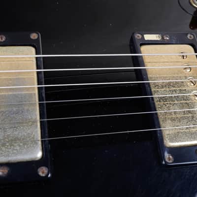 Burny RLC-60 Custom MIJ 1989 Black 1960 Reissue VH-3 PAF Pickups Vintage Made in Japan MIJ w/ Bag image 11