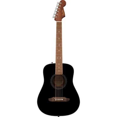 Fender California Standard Redondo Mini with Bag, Spruce Top, Black image 1