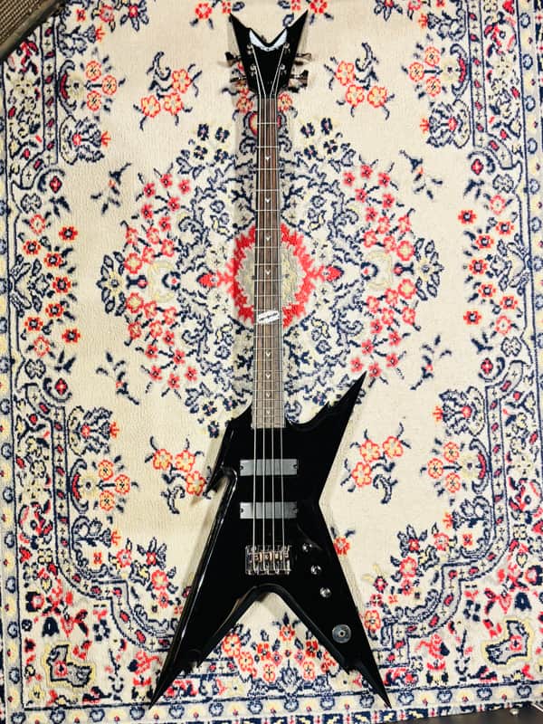 2017 Dean Razorback Dimebag Signature Bass - Made In Korea - Classic Black image 1