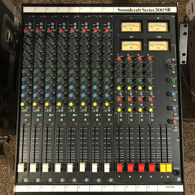 Vintage Soundcraft Series 200 8-Channel 4-Bus Mixing Console image 1