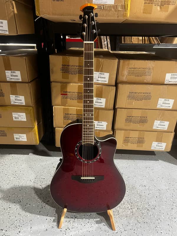 Ovation Pro Series Standard Balladeer E-Acoustic Guitar 2771AX-CCB - Cherry Cherry Burst image 1