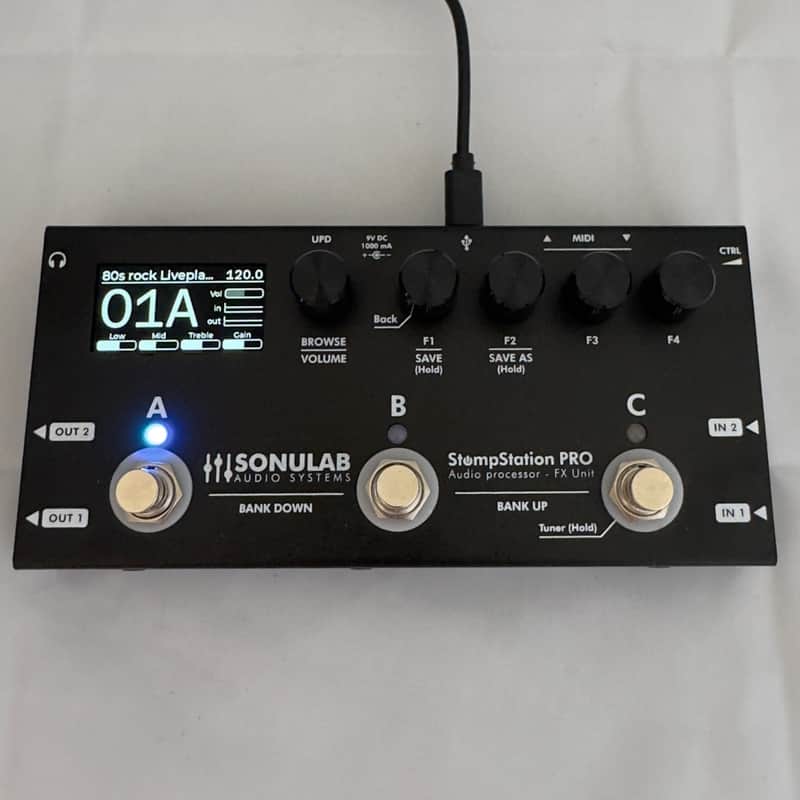 Sonulab StompStation Pro 2026 - Black (MINT) Kemper, Quad Cortex Neural DSP, Nano Cortex, Line6 Helix, AxeFX, ToneX killer image 1