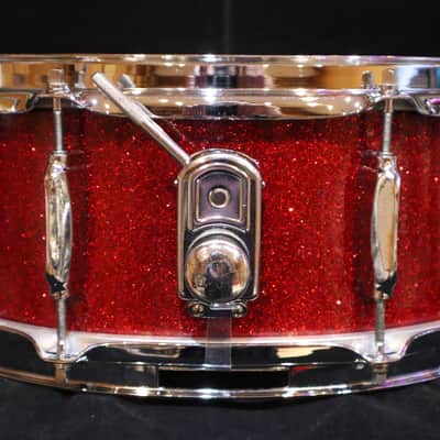 Star MIJ 5x14" Red Sparkle 8-Lug Snare image 2