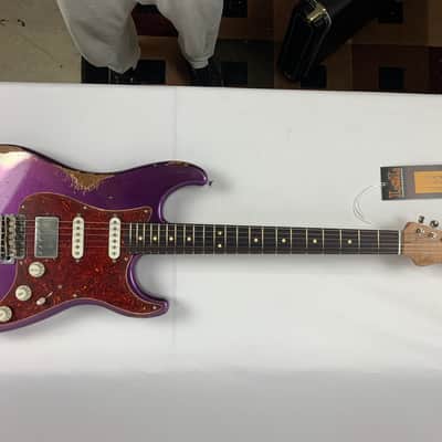 LsL Instruments Saticoy 22 Classic S Purple Sparkle Heavy Age Relic HSS - Brand New with case image 13