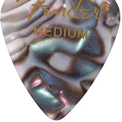 Fender 351 Premium Celluloid Guitar Picks - MEDIUM, ABALONE - 12-Pack (1 Dozen) image 5