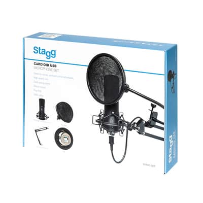 Mint Stagg SUM45 SET Cardioid USB Mic Set w/ Stand, Shock Mount, Pop Filter, Cable image 10
