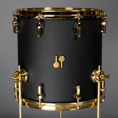 Sonor SQ2 Medium Beech 6pc Shell Pack-Dark Satin w/ Gold Hardware image 7