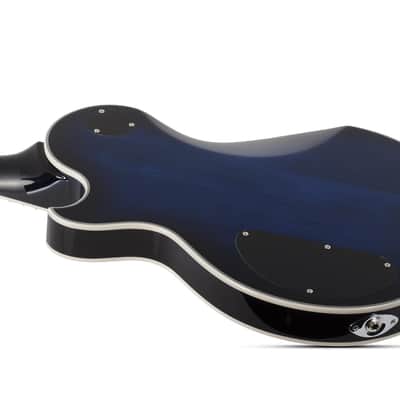 Schecter 2593 Left-handed Solo-II Supreme See Thru Blue Burst image 17