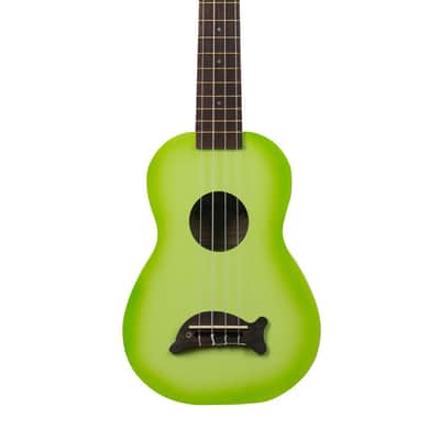 Makala Green Apple Burst Soprano Dolphin Ukulele image 3