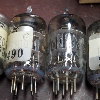 Tung-Sol etc. Matched Pair (2) 5654 6AK5W JAN Pentode tNOS AT1000 TESTED Vacuum Tubes 5 Star, Triangle Premium Little Dot Yaqin 6AK5 Audio 1944-1969 image 8