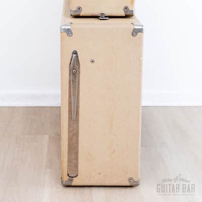 1962 Fender Showman Blonde Brown Panel Vintage Piggyback Tube Amp 1x15 Tone Ring w/ JBL D130F image 5