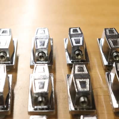 Remo Chrome Tom Drum Lugs 16pk Vintage 1980's #2 image 12