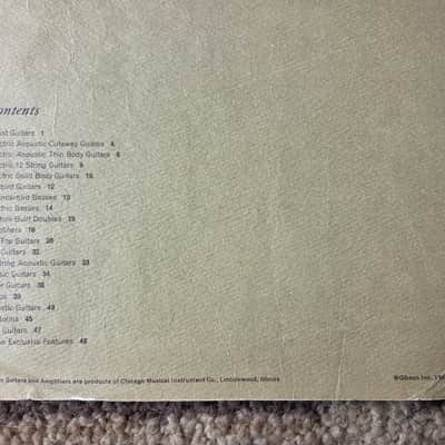 Vintage 1966 Gibson Full-Line Full-Color Catalog! Rare, Original Case Candy, Paperwork! image 3
