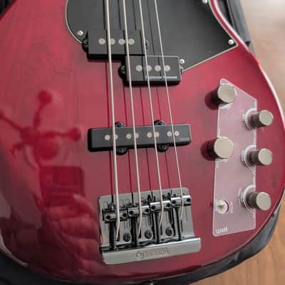 Yamaha BB734A-FRD 4-String with Active Electronics and SD Quarter Pounder 2024  - Fired Red image 1