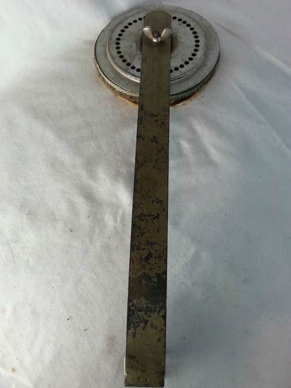 *Leedy/Duplex Clamp-On Bass Drum External Felt Muffler Long-Arm USA Vintage 10s* - Good image 1