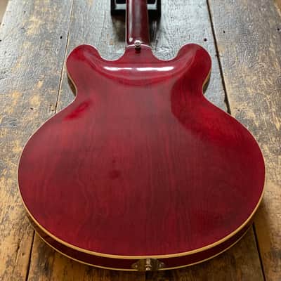 Greco Vintage SA-550 Semi-Acoustic Late 1970's Persimmon Red w/ Hardcase image 10