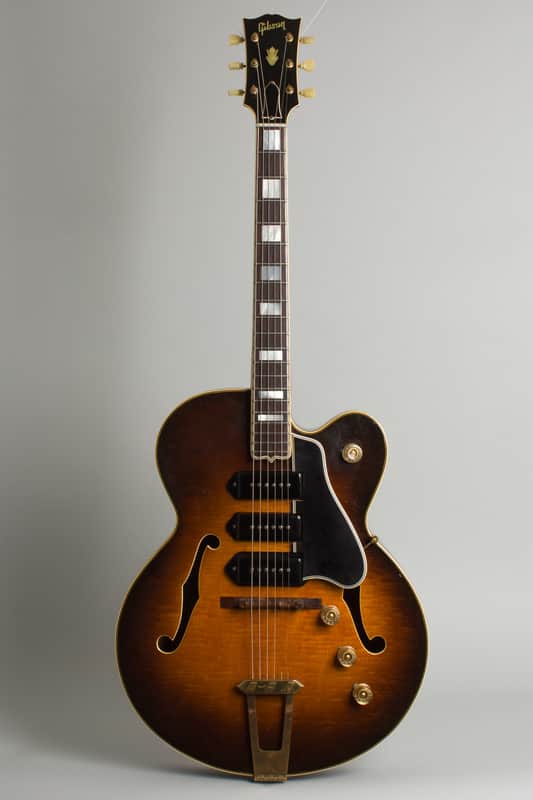 Gibson ES-5 Arch Top Hollow Body Electric Guitar (1951), ser. #A-6156, original brown hard shell case. image 1