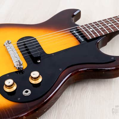1964 Gibson Melody Maker Double Cut Vintage Guitar Sunburst, 100% Original w/ Case image 6