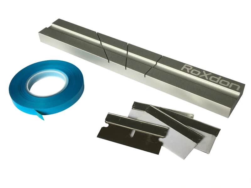 RoXdon 1/4 inch Tape Splicing Block + 4 Splice Blades + Splicing Tape image 1