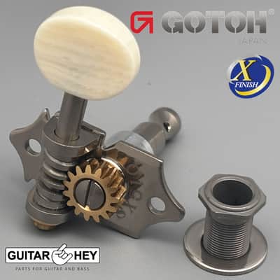 NEW GOTOH SXN510-M5 Premium Guitar Tuners Set 15:1 Ratio 3x3 ANTIQUE X-NICKEL