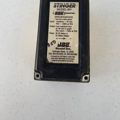 BBE Model 601 Stinger Sonic Stomp Enhancer Rare Vintage Guitar Effect Pedal image 6