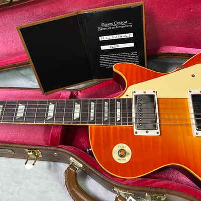 NEW! Gibson Custom 1960 Les Paul Standard Reissue VOS - Tangerine Burst - Authorized Dealer - Only 8.35 lbs - G07603 image 13