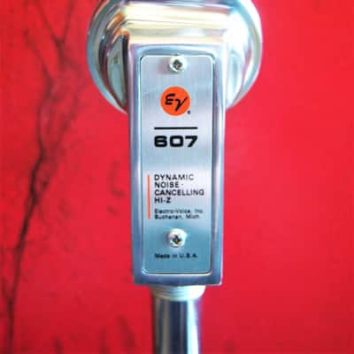 Vintage 1970s Electro-Voice 607 / 638 General Purpose Dynamic Microphone Hi Z harp w accessories NOS image 10