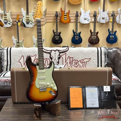 2023 Fender Custom Shop 1959 Hardtail Stratocaster Time Capsule Package TCP Chocolate 3-Color Sunburst 7.30 lbs image 6