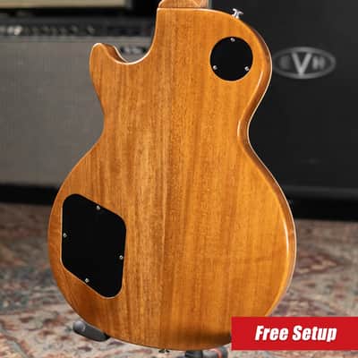 Gibson Les Paul Standard 50s Figured Top Electric Guitar - Honey Amber with Hardshell Case image 2