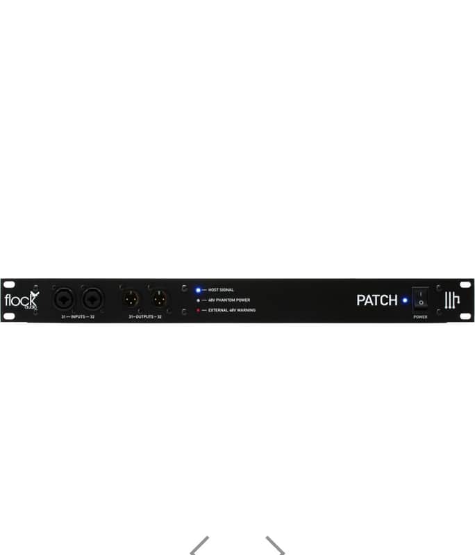 Flock Audio Patch 64-point Digitally Controlled Analog Patchbay 2025 - Black