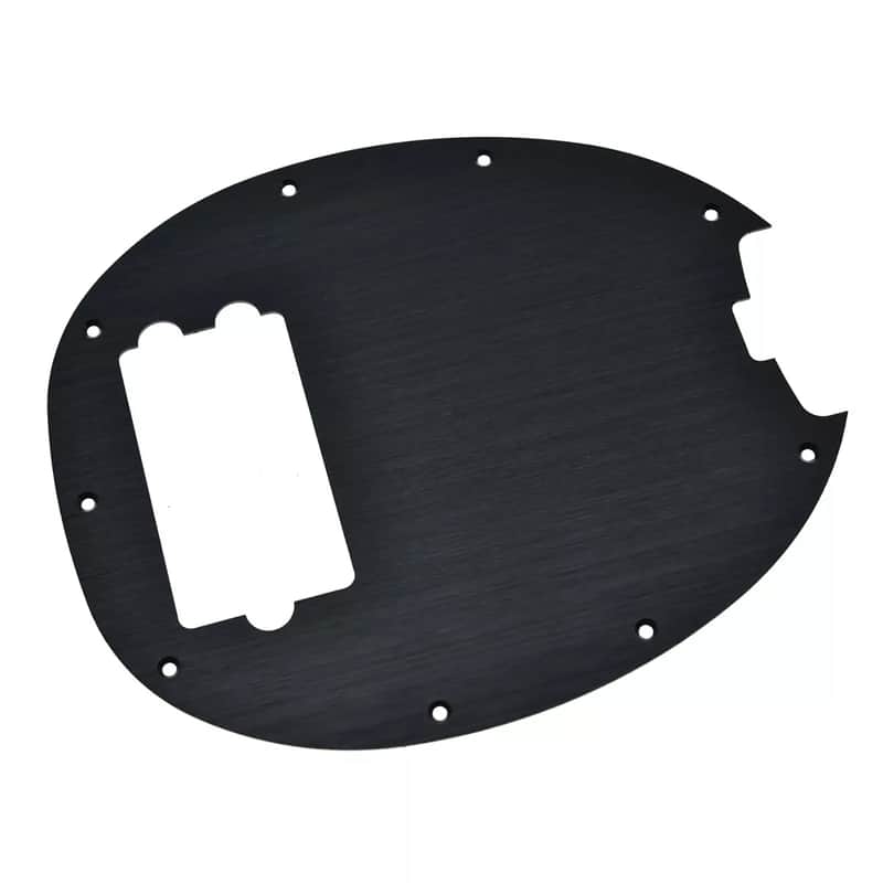 Music Man Stingray 4-String Bass Metal Pickguard - Black Aluminum image 1